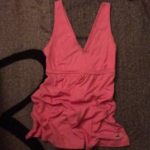 Pink Hollister tank